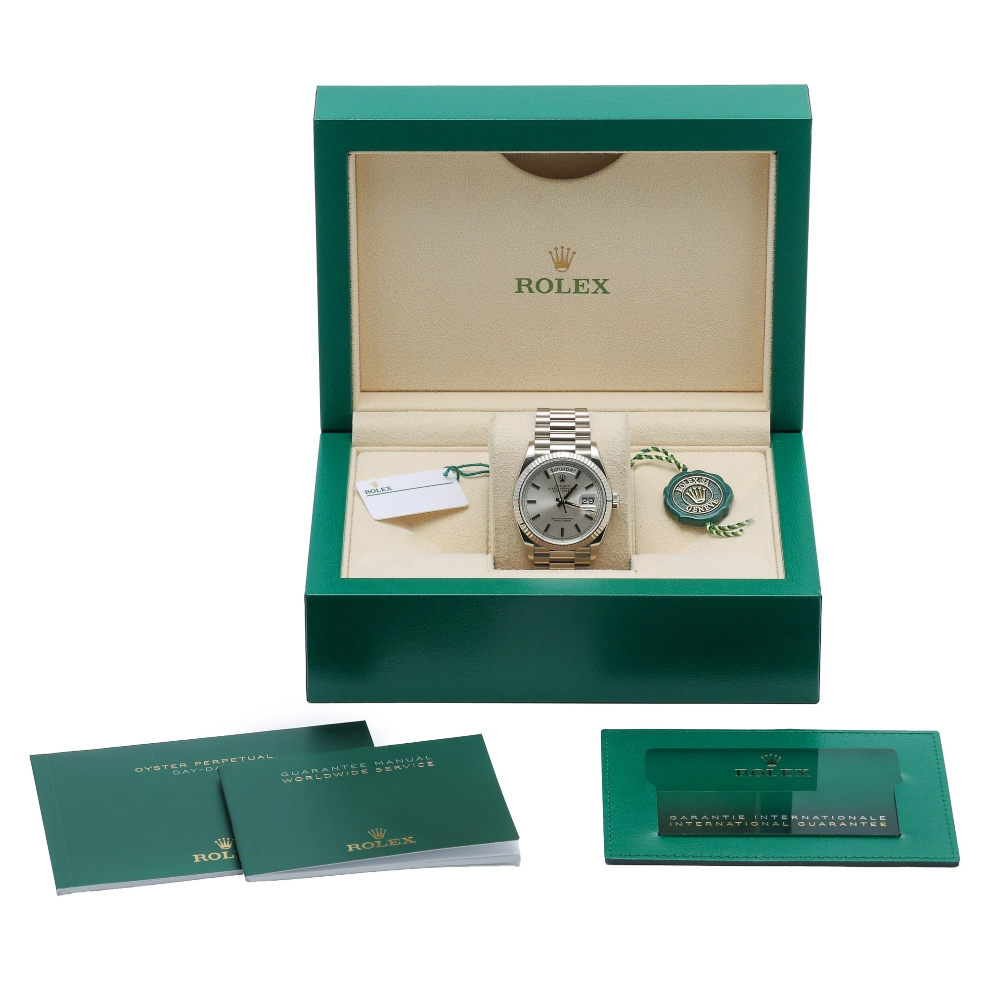 Rolex Day-Date 36 White Gold 128239