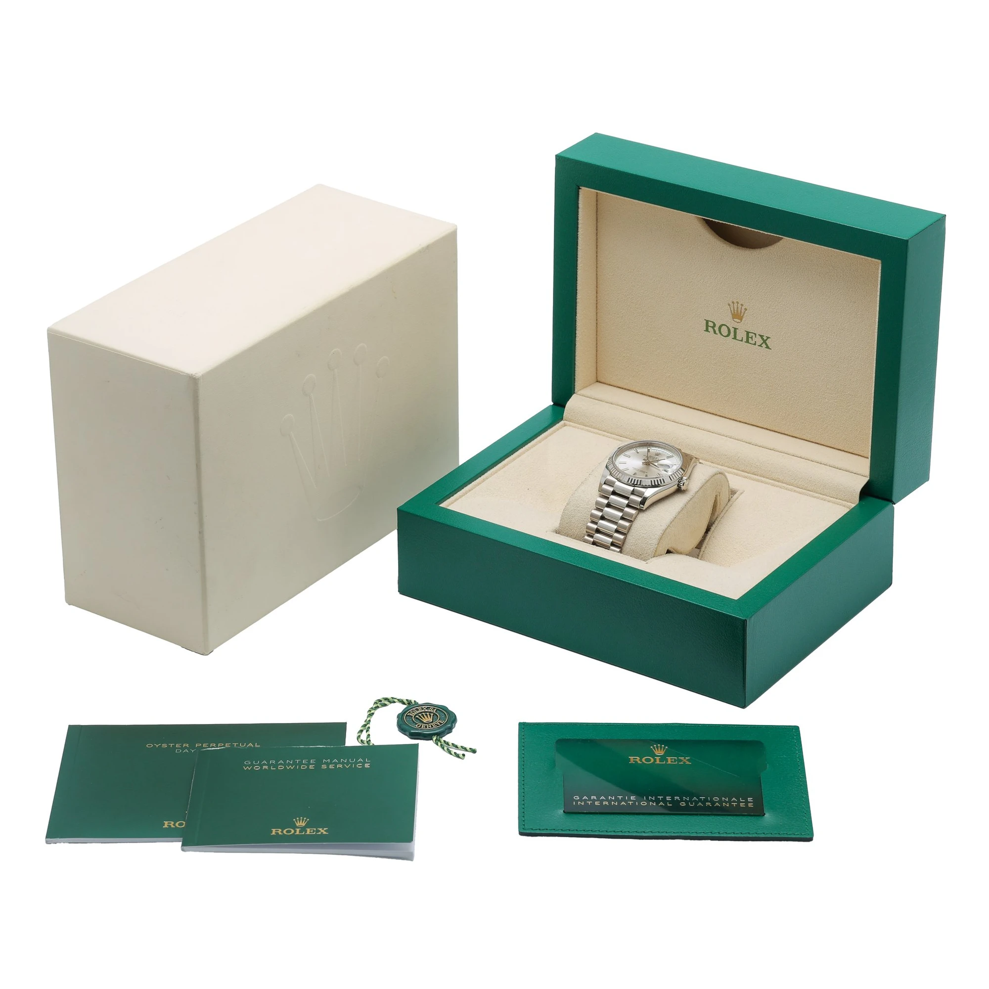 Rolex Day-Date 36 White Gold 128239