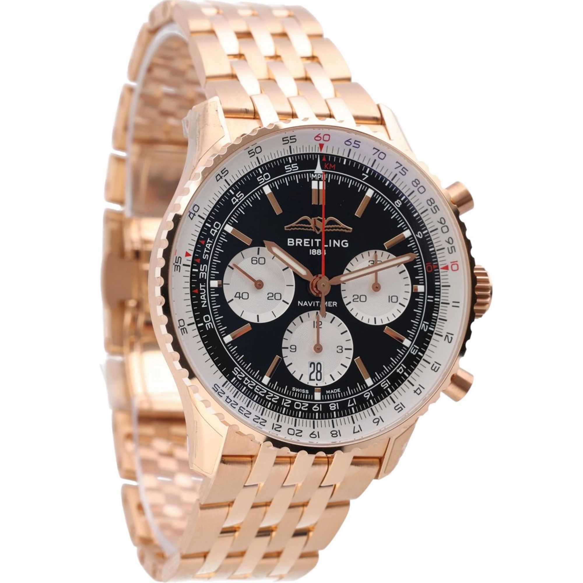 Breitling Navitimer B01 Chronograph 43 Rose Gold