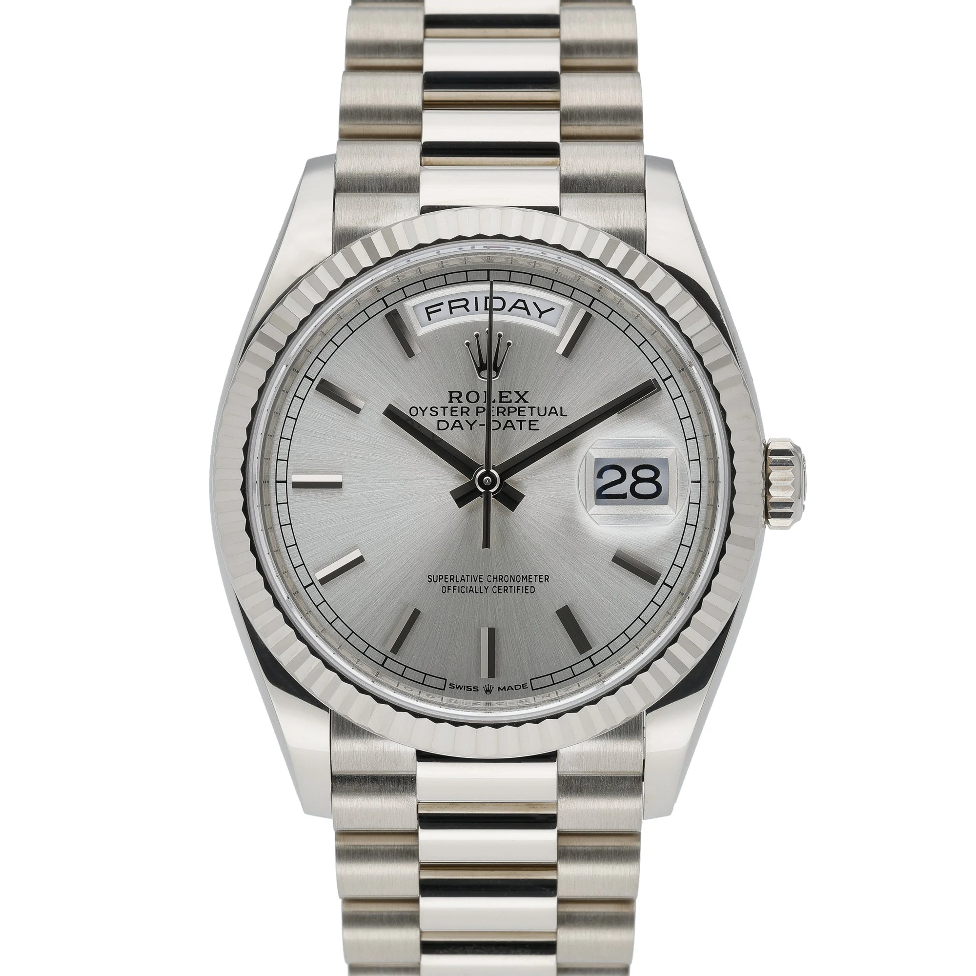 Rolex Day-Date 36 White Gold 128239