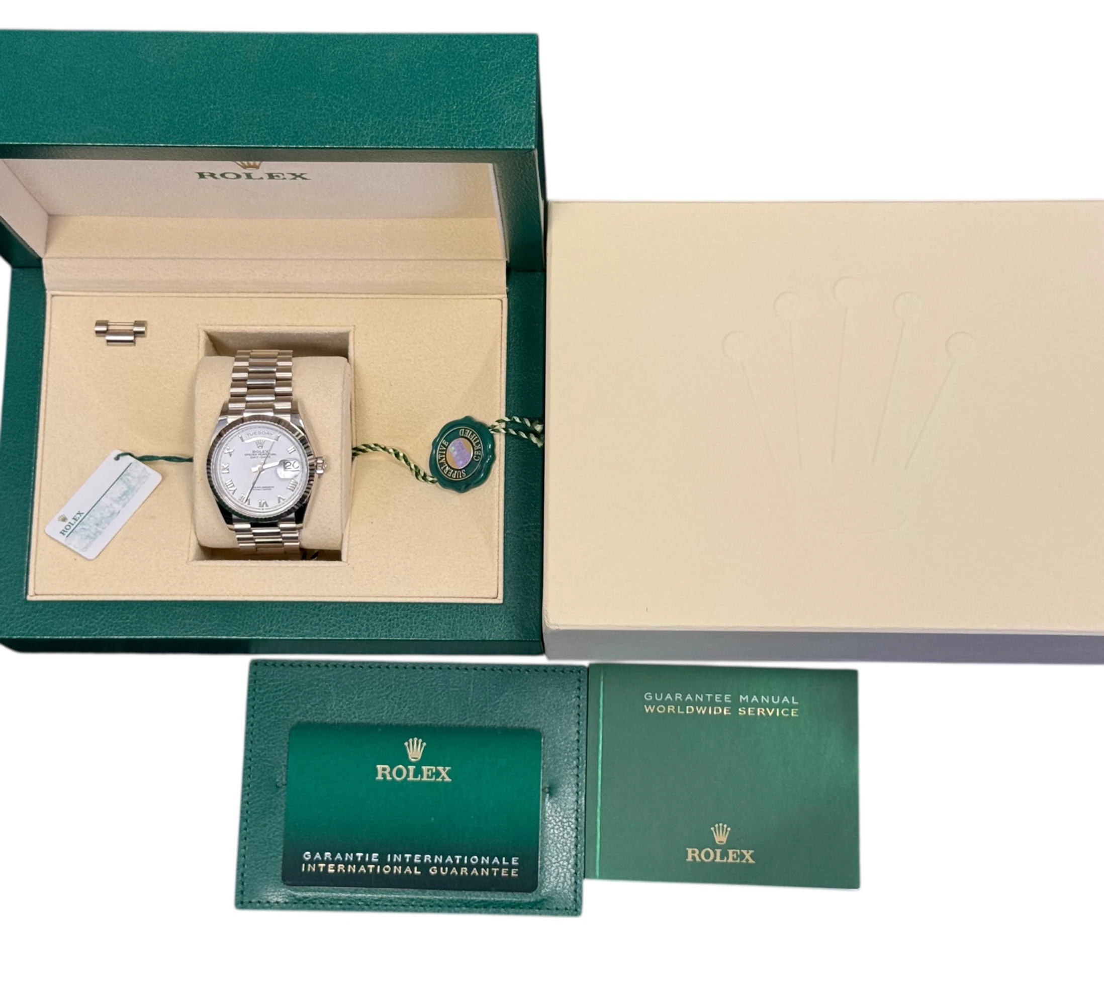 Rolex Day-Date 36 White Gold 128239