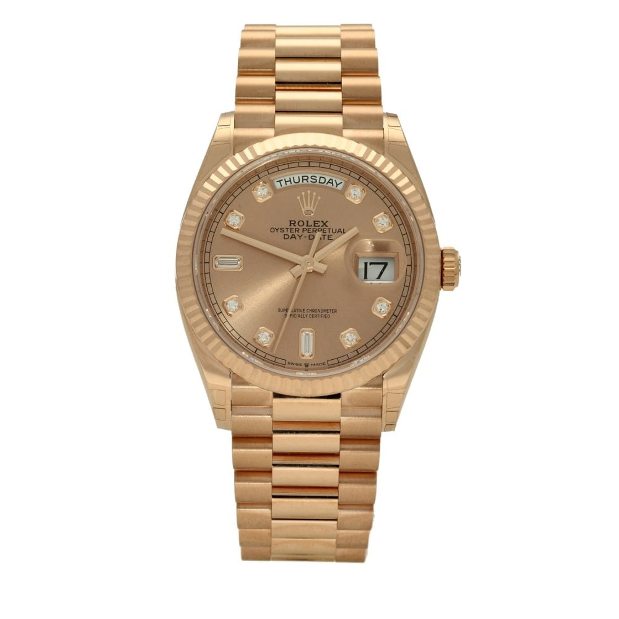 Rolex Day-Date 36 Rose Gold 128235