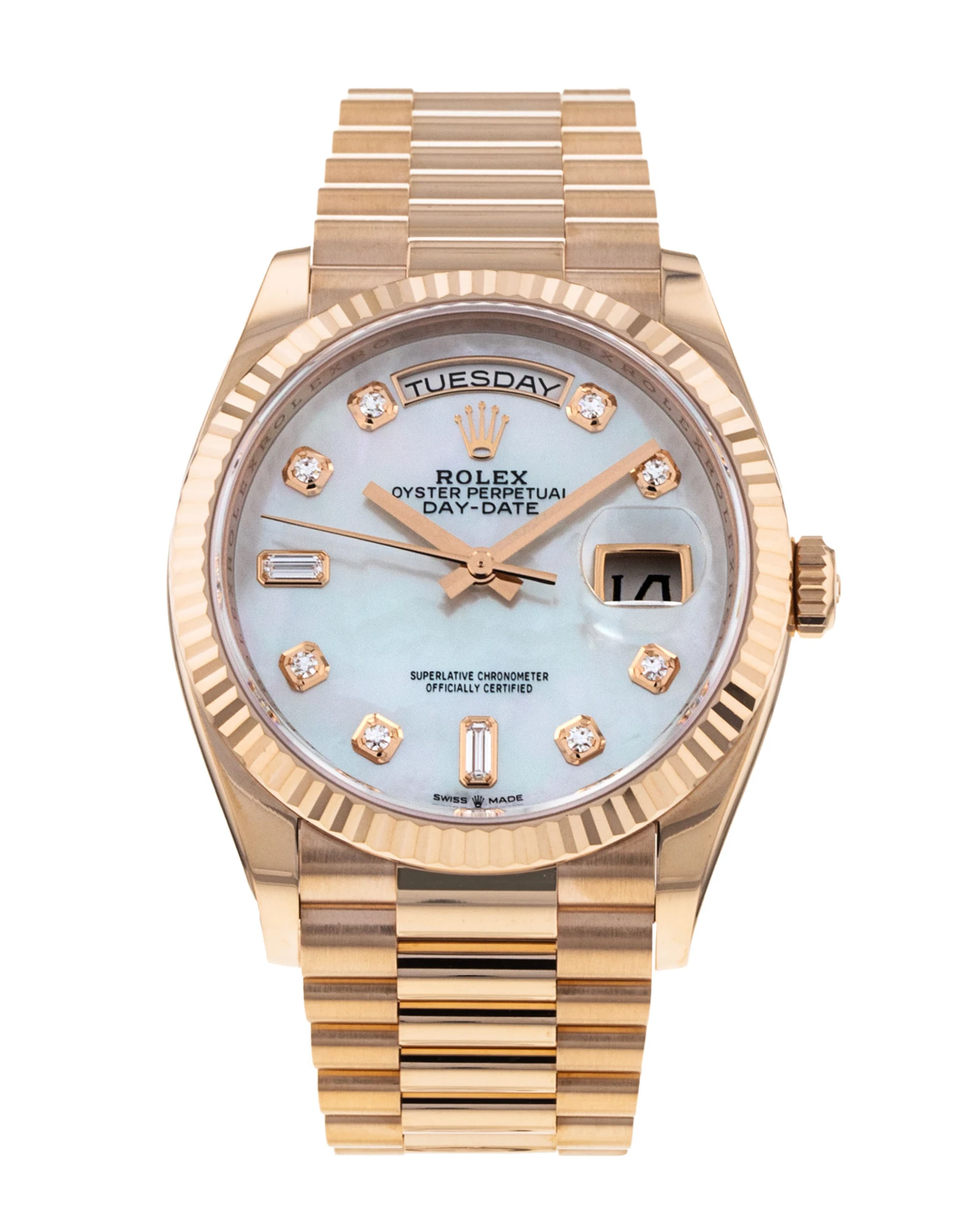 Rolex Day-Date 36 Rose Gold 128235