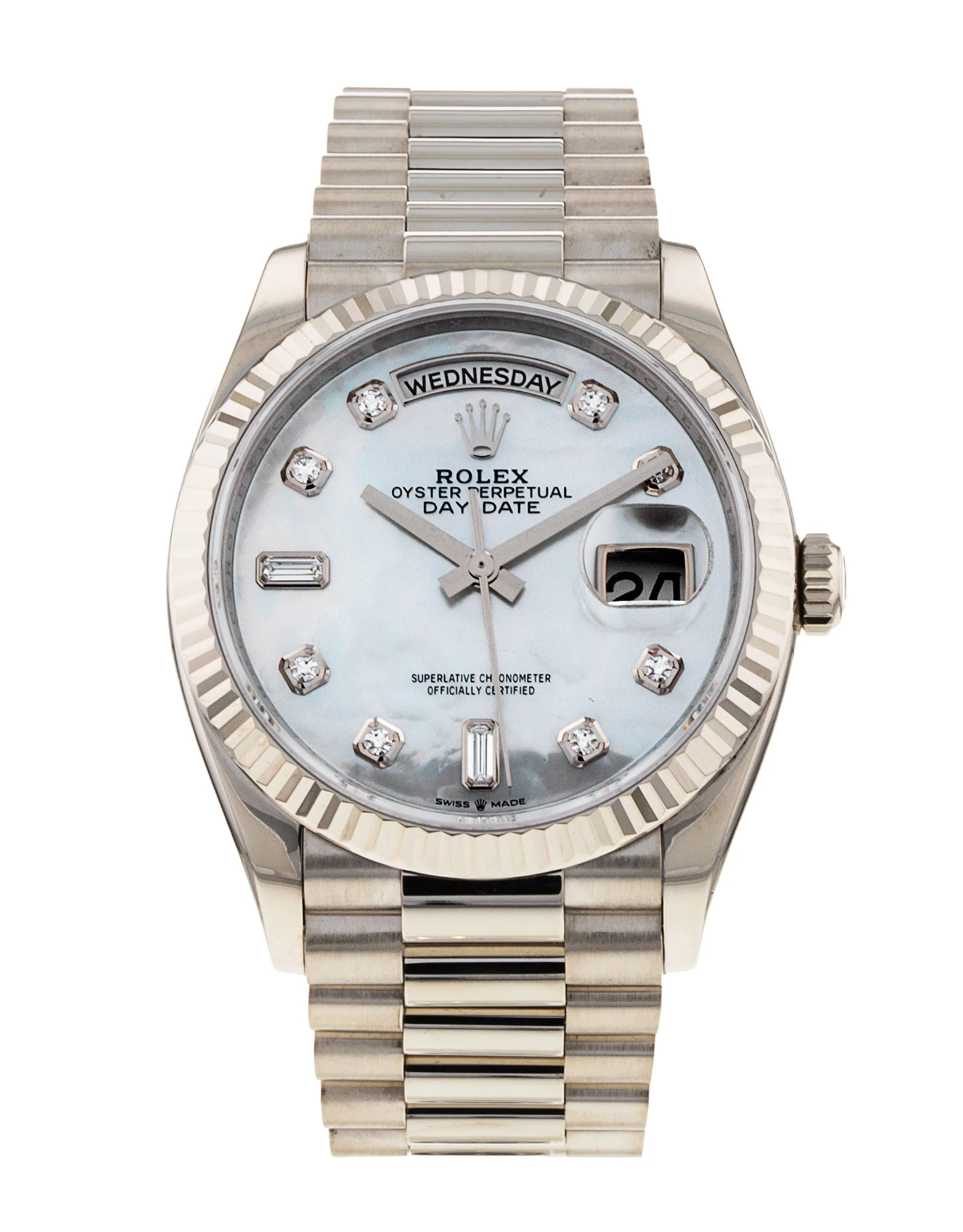 Rolex Day-Date 36 White Gold 128239