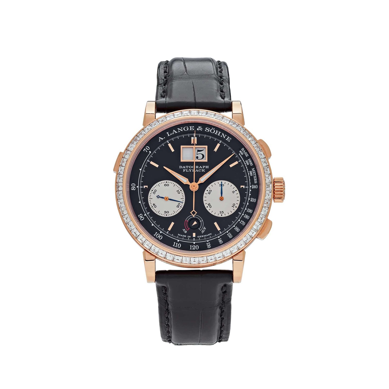 a-lange-sohne-datograph-flyback-rose-gold-baguette-bezel-black-dial-limited-edition-405-831-a-lange-sohne-40258660499700