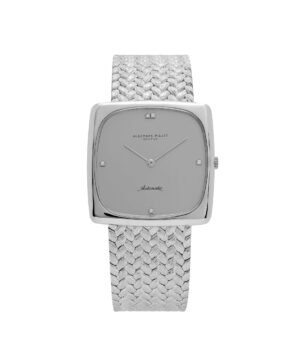 Audemars Piguet Jumbo Square White Gold Silver Diamond Dial