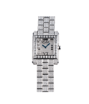 Chopard Happy Sport Square 'Ladies' White Gold Diamond-Set