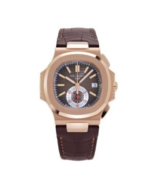 Patek Philippe Nautilus 5980R-001 Chronograph Rose Gold Brown Dial