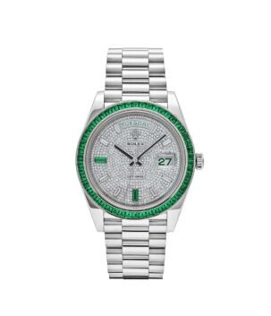 Rolex Day-Date 40 228396TEM Platinum Diamond Dial