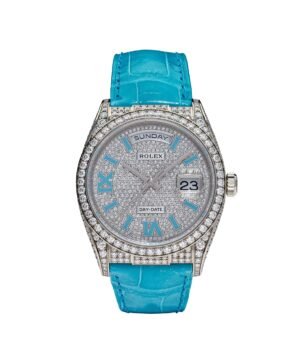 Rolex Day-Date 36 128159RBR White Gold Diamond