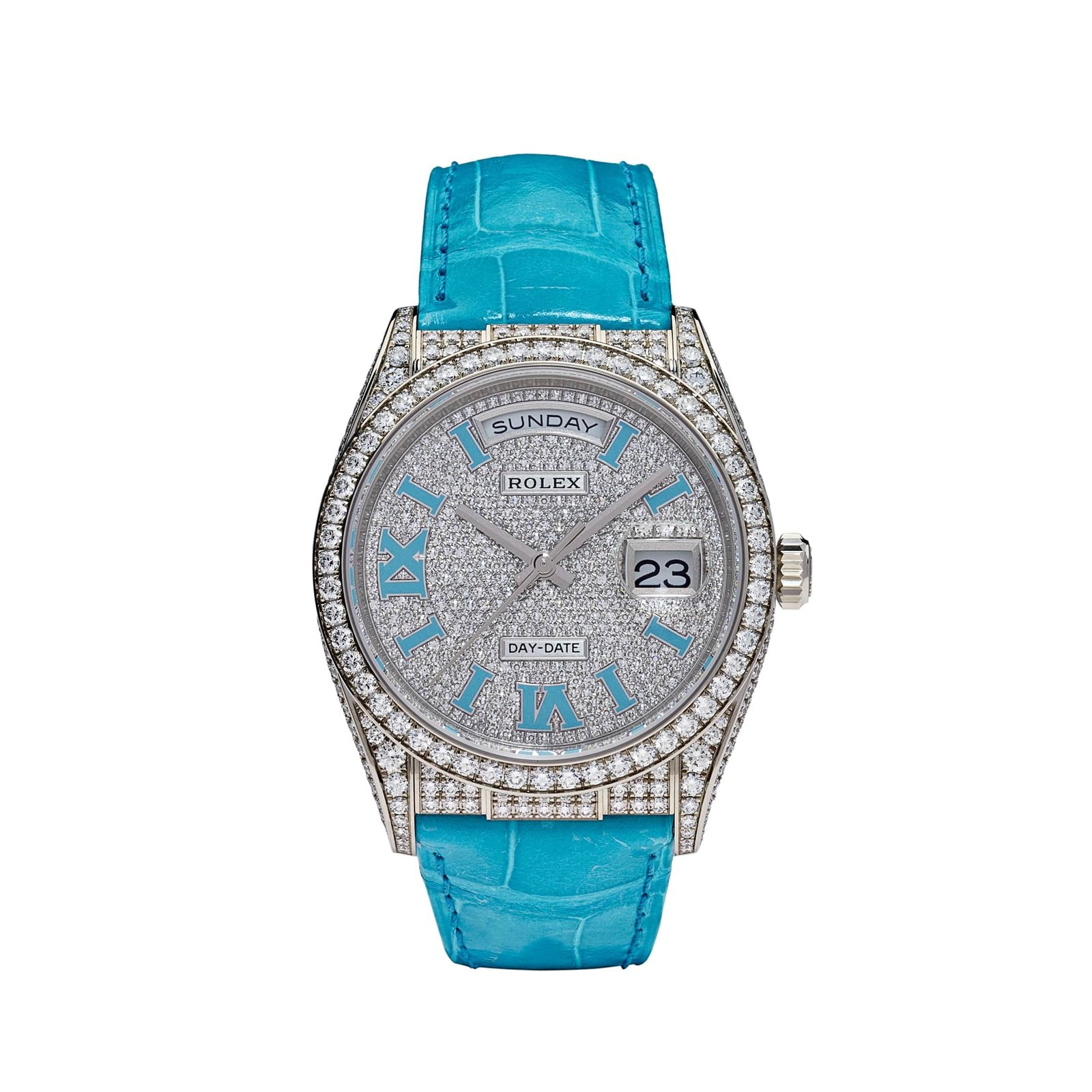 rolex-day-date-36mm-white-gold-diamond-pave-roman-numeral-dial-128159rbr-rolex-40266803118324
