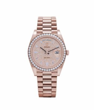 Rolex Day-Date 40 228345RBR Rose Gold Diamond Dial