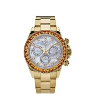Rolex Daytona 116578SACO Yellow Gold Sapphire Bezel