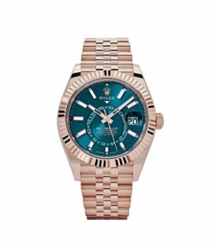 Rolex Sky-Dweller 336935 Rose Gold Blue-Green Dial Jubilee