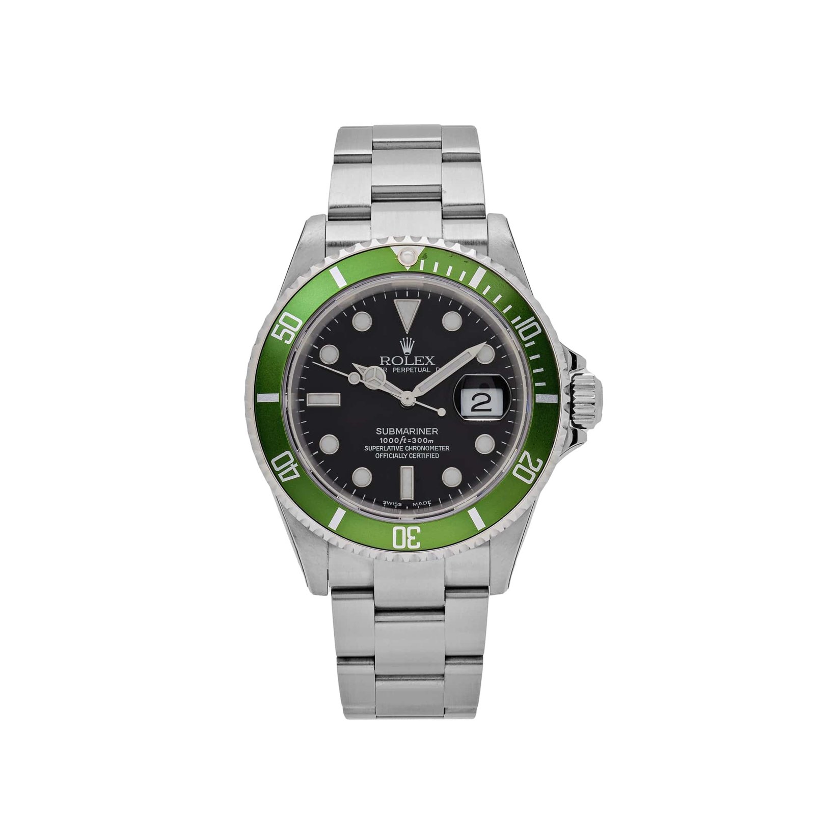 rolex-submariner-date-16610lv-kermit-bezel-flat-4-stainless-steel-black-dial-oyster-2003-rolex-42047137677556
