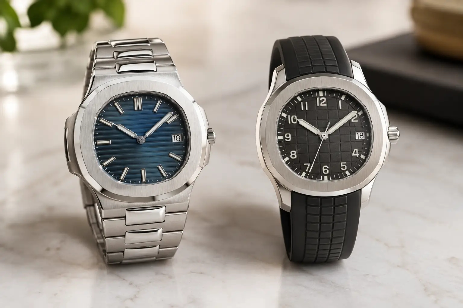 Patek Nautilus versus Aquanaut Compared
